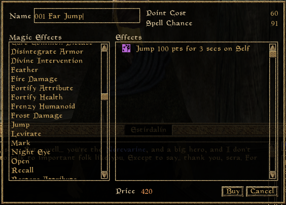 Far Jump Custom Spell